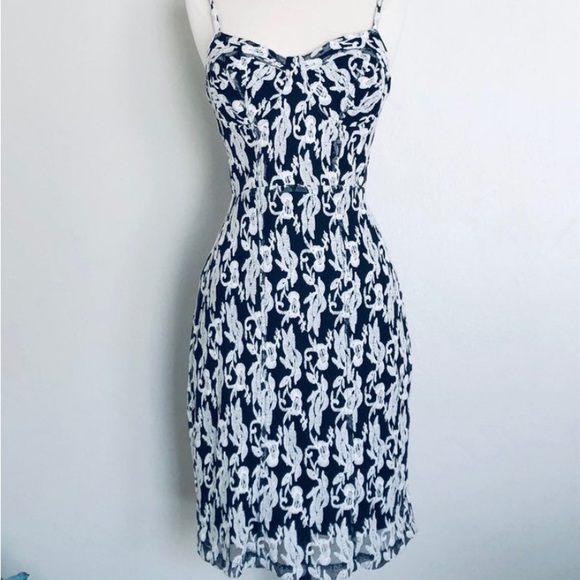 Black Swan White and Black Embroidered Fitted Bustier Dress, Medium, NWT - Picture 1 of 4